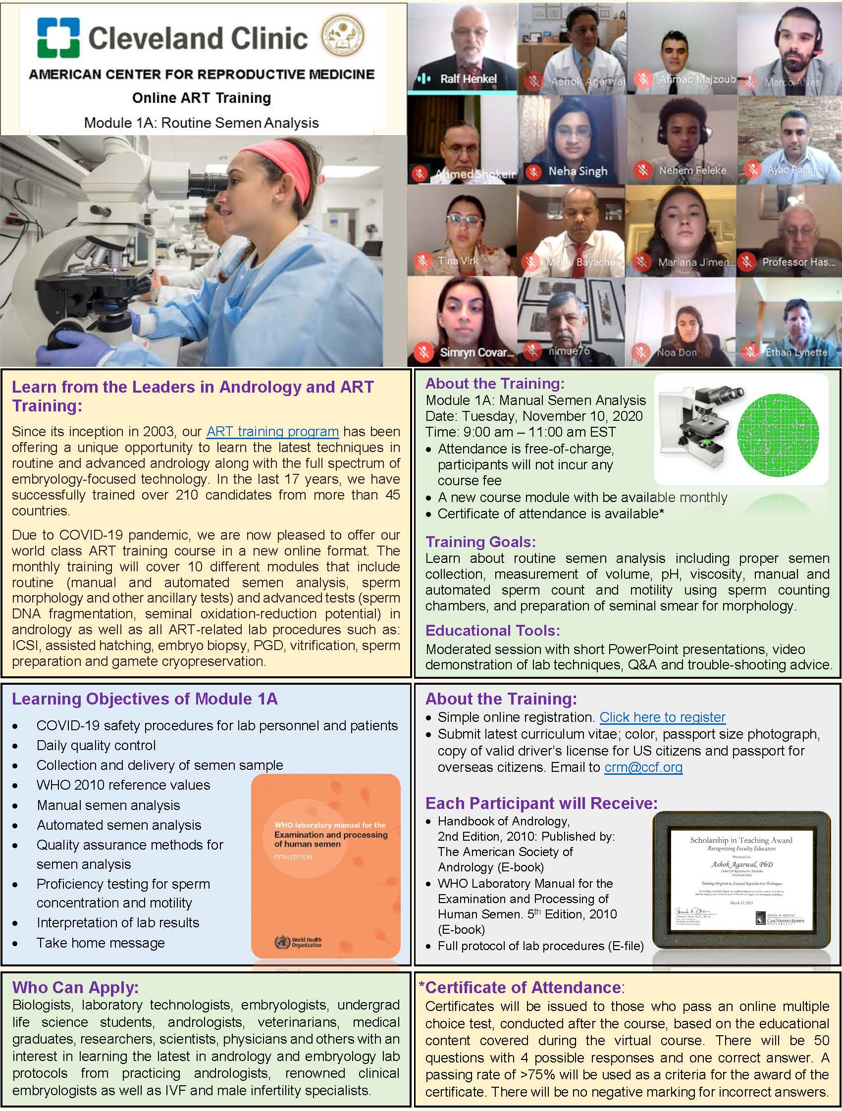 American Center for Reproductive Medicine Training